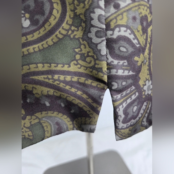 Etro Ptp 41" /M -Paisley Patterned Fabric - Wool And Silk - Picture 8 of 13